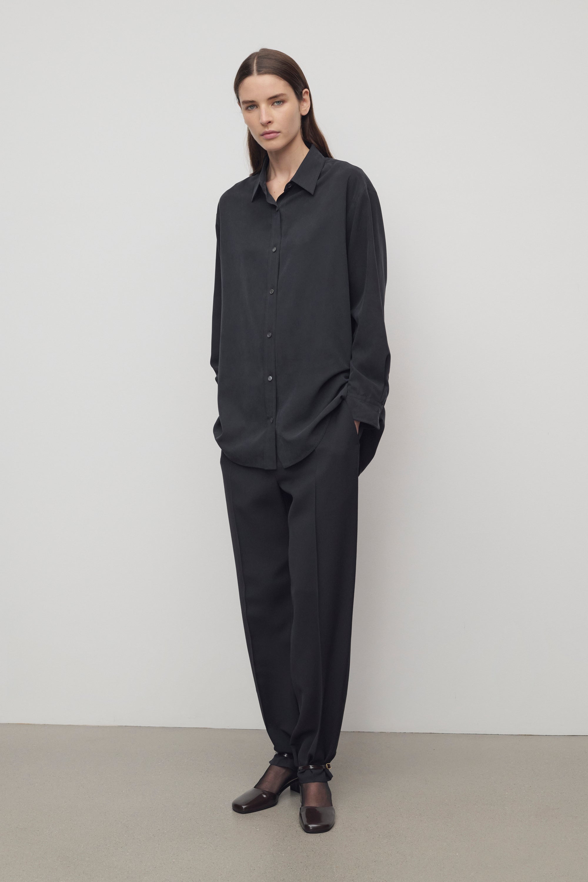Relian Pant in Viscose and Silk