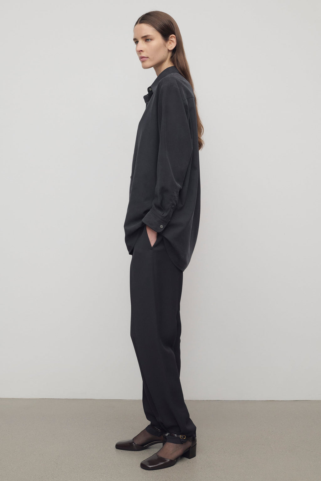 Relian Pant in Viscose and Silk