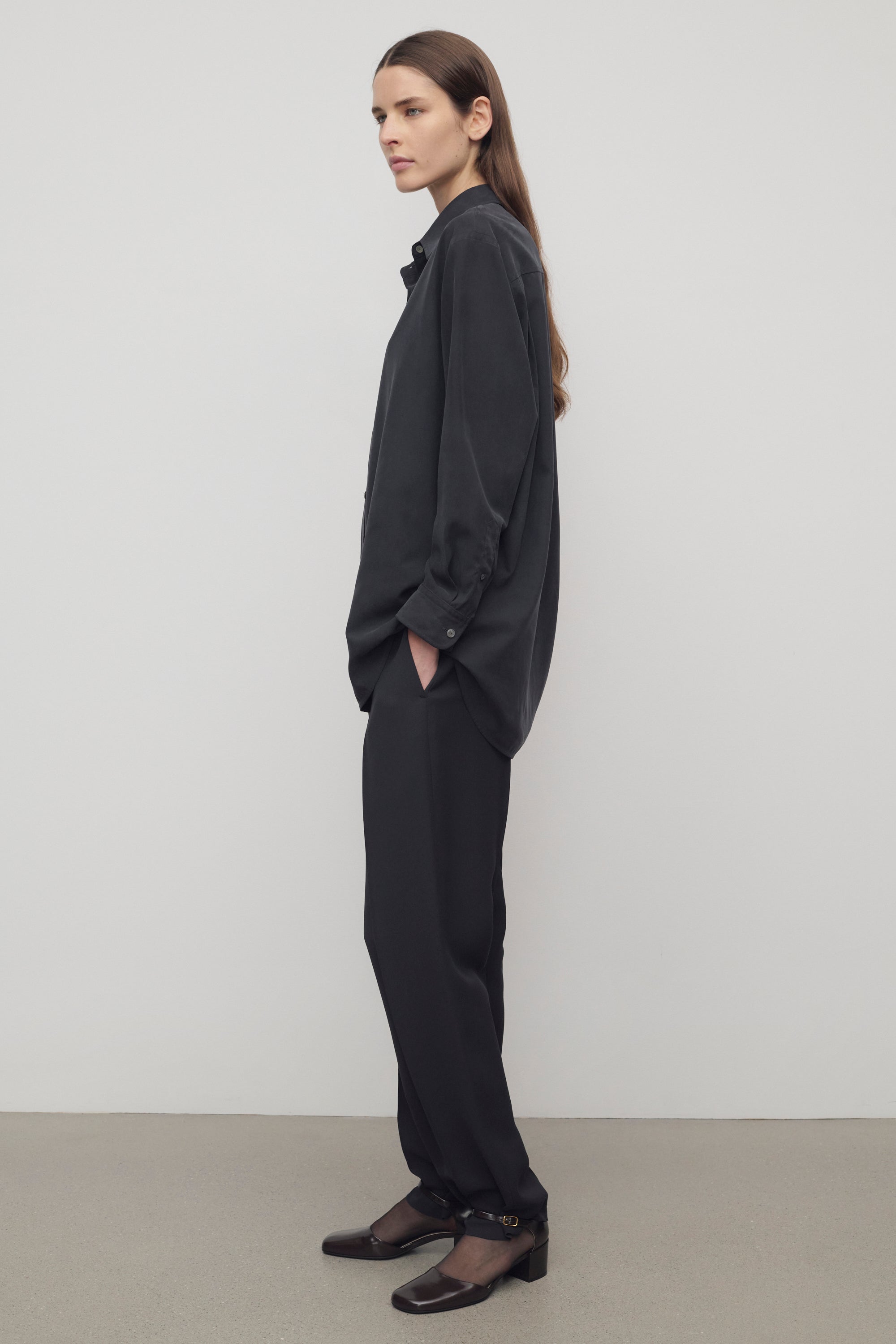 Relian Pant in Viscose and Silk